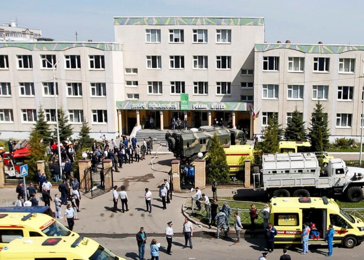 Hyökkäys tapahtui koulussa numero 175 Tatarstanin pääkaupungissa Kazanissa.