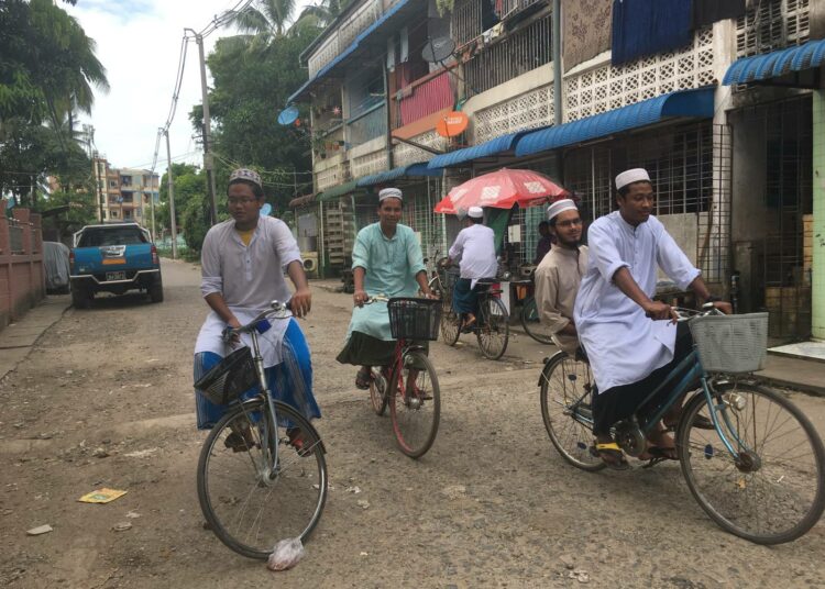 Thingangyunin alue Myanmarin Yangonissa on perinteistä muslimien asuinaluetta.