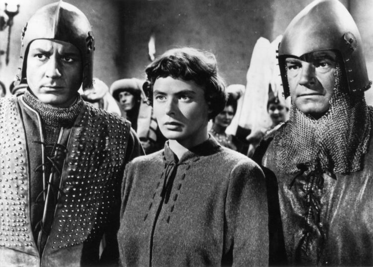Jeanne d’Arc, Orleansin neitsyt, on kuvattu monessa elokuvassa, Vuonna 1948 häntä esitti Victor Flemingin ohjauksessa Ingrid Bergman.