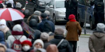 Mielenosoitukset Valko-Venäjällä ovat jatkuneet jo yli 113 päivän ajan. Kuva eläkeläisten mielenosoituksesta marraskuulta.