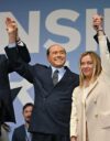Lega-puolueen Matteo Salvinin (vas.), Forza Italian Silvio Berlusconin (kesk.) ja Giorgia Meloninin Italian veljien oikeistoblokki voitti parlamenttivaalit Italiassa.