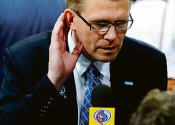 Pääministeri Matti Vanhanen.