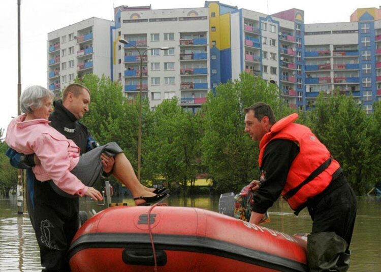 Wroclaw oli jälleen yksi eniten tulvista kärsineistä kaupungeista.