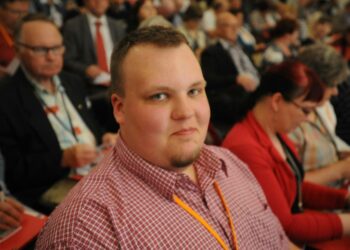 Miikka Kortelainen osallistuu nyt ensimmäiseen puoluekokoukseensa.