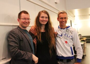 Vasemmalta: Setan varapuheenjohtajat Mikko Väisänen ja Katriina Rosavaara sekä puheenjohtaja Juha-Pekka Hippi.