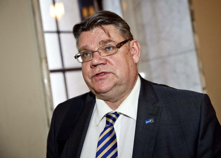 Perussuomalaisten puheenjohtaja Timo Soini.