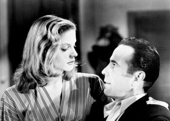 Kirjavan sataman lemmenpari Lauren Bacall ja Humphrey Bogart.