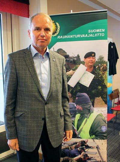 Puheenjohtaja Paavo KIljusen mukaan rauhanturvaajilla riittää tärkeitä tehtäviä siviilissäkin.