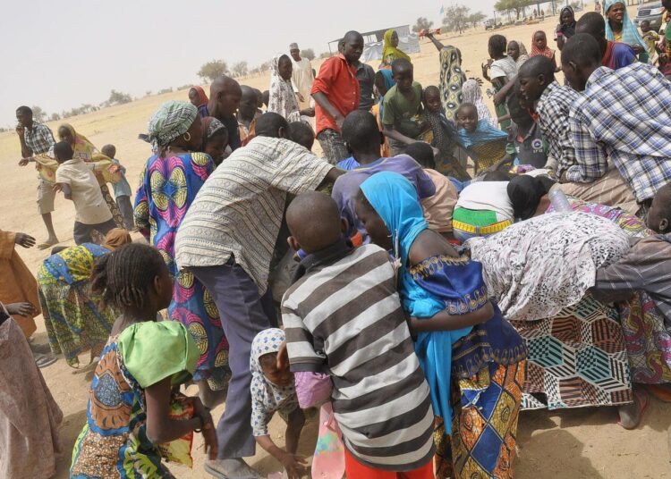 Boko Haramin hyökkäyksiä Nigeriasta naapurivaltio Nigerin puolelle paenneita lapsia Diffassa maaliskuussa.