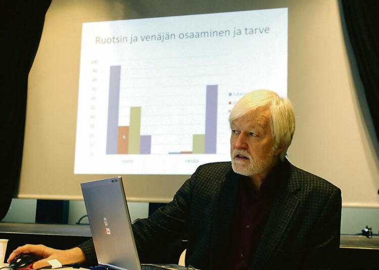 – Venäjän ja ruotsin kielten osaaminen, opettaminen ja todellinen tarve eivät ole oikeissa suhteissa toisiinsa, professori Arto Mustajoki sanoo.