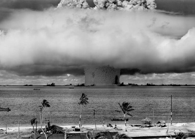 Yhdysvaltain ydinkoe Bikinin atollilla vuonna 1946.