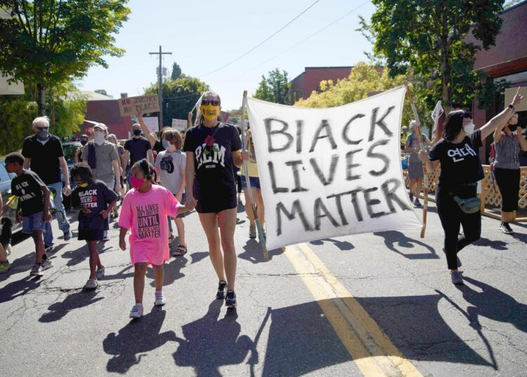 Yhdysvaltojen Black Lives Matter -mielenosoitukset ovat sujuneet pääosin rauhallisesti. Kuva on Portlandista.