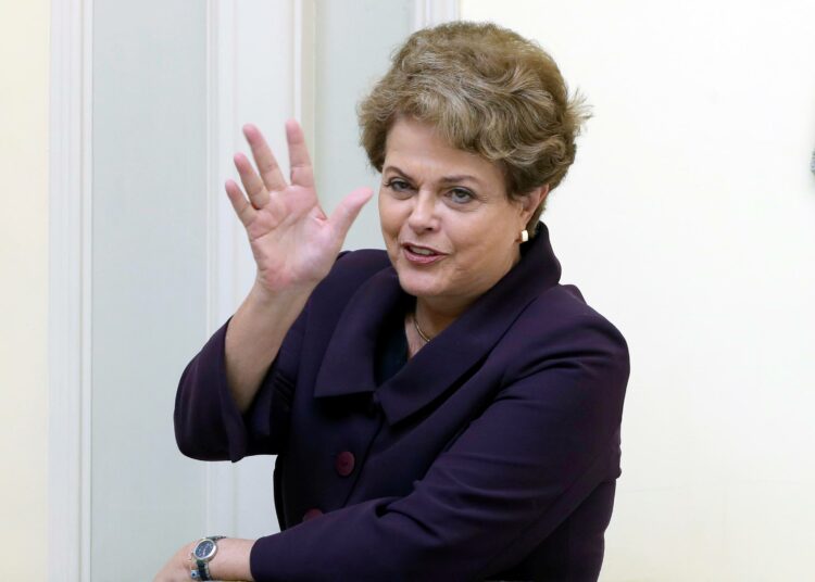 Brasilian entinen presidentti Dilma Rousseff vuonna 2019.