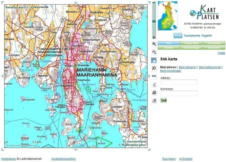 Mariehamn ja Maarianhamina pysyvät kumpikin kartoilla.