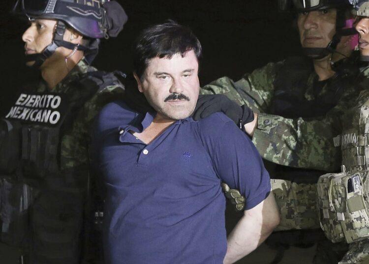 Meksikon suurimman huumekartellin johtaja Joaquín ”El Chapo” Guzmán pidätettiin armeijan operaatiossa Sinaloan osavaltiossa tammikuussa 2016.