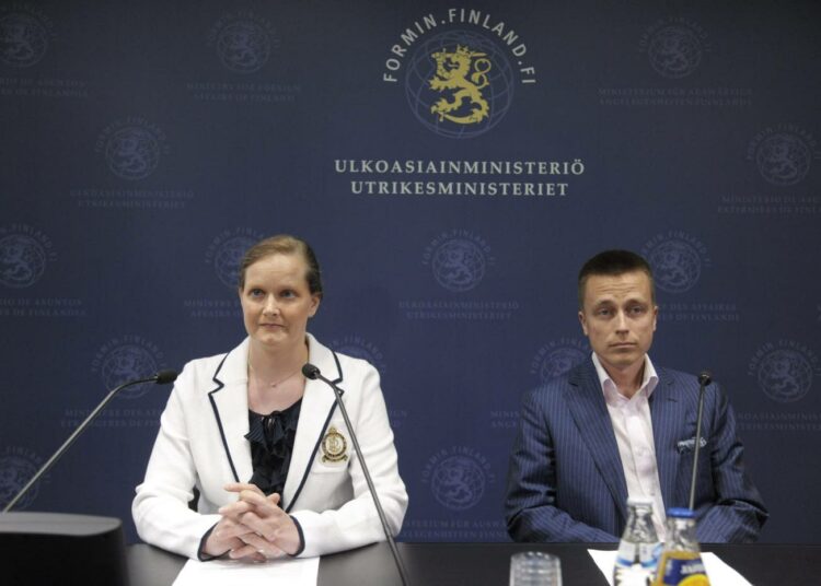 Leila ja Atte Kaleva kertoivat sieppauksestaan ensi kerran torstaina ulkoministeriön järjestämässä tilaisuudessa.
