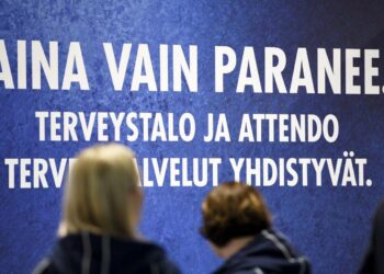 Aina vain paranee, mainostettiin Terveystalon ja Attendo Terveyspalveluiden yrityskauppaa mainostavassa julisteessa Lääkäri 2019 -tapahtumassa Messukeskuksessa Helsingissä tammikuun alussa.