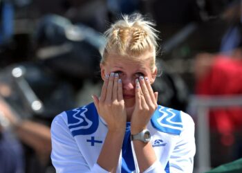 Kolmiloikkaaja Kristiina Mäkelä jäi karsinnassa ilman tulosta.