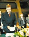 Paavo Lipposen toisen hallituksen puheenjohtajat ohjelmaneuvotteluissa huhtikuussa 1999.