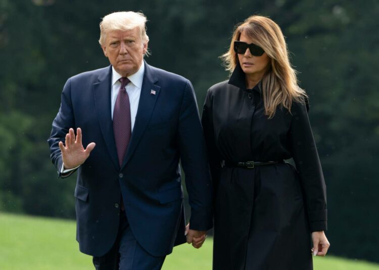 Yhdysvaltain presidentillä Donald Trumpilla ja hänen vaimollaan Melanialla on todettu koronavirustartunta.