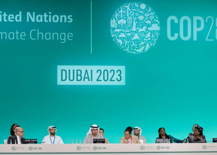 Vuoden 2023 YK:n ilmastokokous järjestettiin Dubaissa.