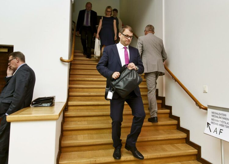 Juha Sipilä antoi perjantaina pääministerin ilmoituksen brexitistä.