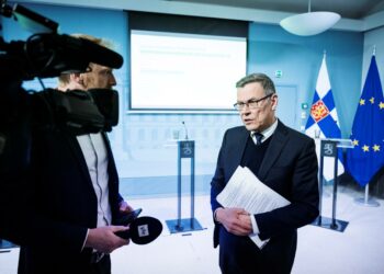Ylijohtaja, osastopäällikkö Mikko Spolander valtiovarainministeriön taloudellisen katsauksessa julkistustilaisuudessa torstaina.
