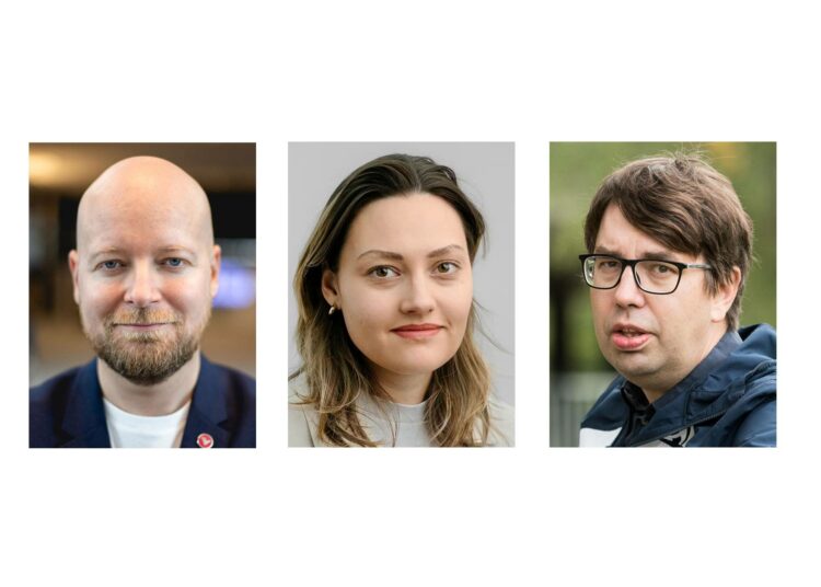 Jussi Saramo, Aliisa Ristmeri & Lauri Holappa.