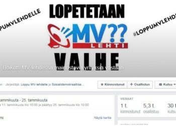 Facebookissa boikottikampanjaa voi seurata tapahtumasta Loppu MV-lehdelle.