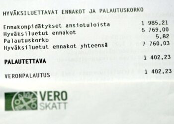 Arvonlisävero jää verotiedoissa piiloon. Se leikkaa verotuksen progression vaikutusta.