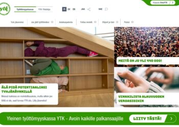 Kuvakaappaus YTK:n verkkosivulta.