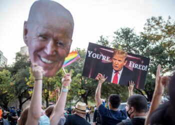 Austinissa Texasissa juhlittiin Joe Bidenin vaalivoittoa marraskuun alkupuolella. Presidentti Donald Trump ei ole vieläkään tunnustanut tappiotaan.