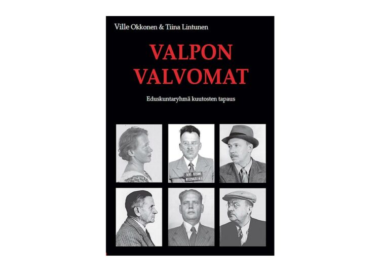Kuutoset Mikko Ampuja, Väinö Meltti, Kaisu-Mirjami Rydberg, Yrjö Räisänen, Cay Sundström ja K. H. Wiik kirjan kannessa.
