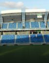 Arena Dunas -stadion Brasiliassa, jossa miteltiin MM-kisat vuonna 2014. Tuolloin huolena olivat ihmisoikeuskysymykset. Qatarin kisoissa 2022 äärimmäinen kuumuus nousi ihmisoikeuskysymysten rinnalla varjostamaan kisoja. Tänä vuonna MM-kisat pelataan kolmessa eri maassa ja äärimmäinen kuumuus on jälleen huolenaiheena.