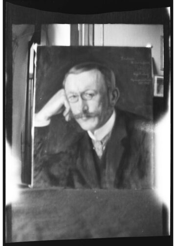 Mikael Lybeck (1864–1925). Hugo Simbergin valokuva hänen itsensä maalaamasta muotokuvasta vuodelta 1905.