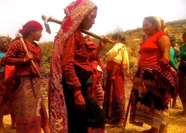 Nepalin syrjäseuduilla naisten on pakko sekä hoitaa kotiaan että tehdä töitä viljelyksillä, koska miehet ovat siirtotyöläisinä ulkomailla. Jhirubasin kylässä, 300 kilometrin päässä pääkaupunki Kathmandusta, 35-vuotias Dhanmaya Pata uurastaa samalla tavalla kuin hänen esivanhempansa ovat tehneet vuosisatojen ajan.