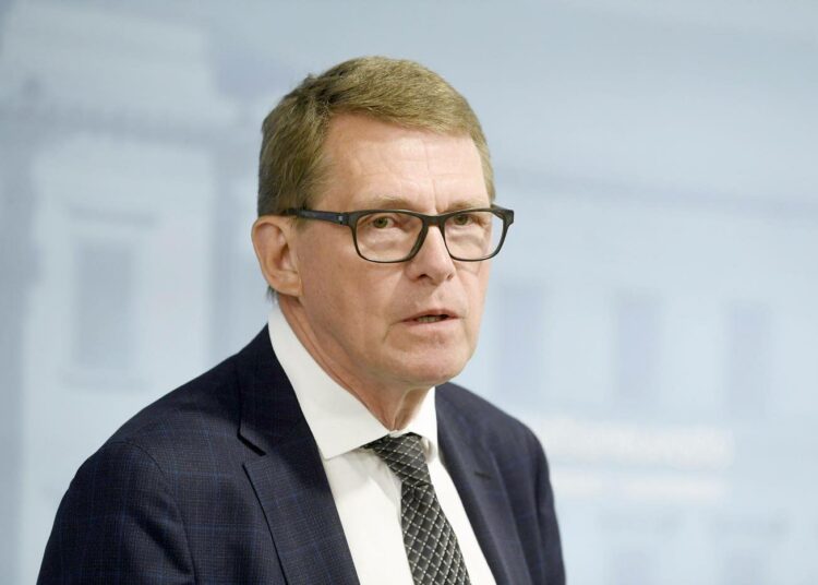 Valtiovarainministeri Matti Vanhanen.