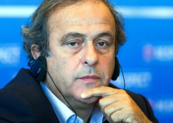 Euroopan jalkapalloliiton UEFA:n puheenjohtaja Michel Platini.