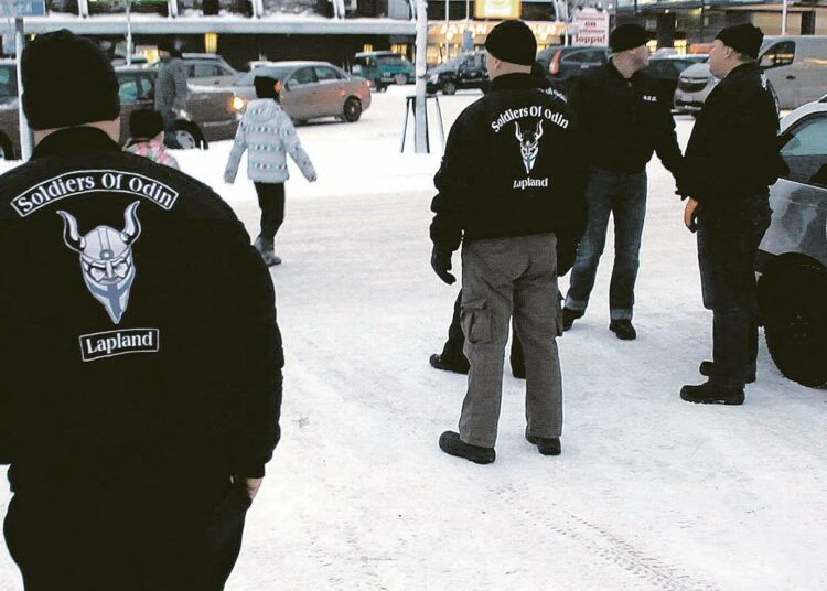 Soldiers of Odin on keskusjohtoinen organisaatio, jonka pitää pääpaikkaansa  Kemissä. Kuvassa Odinin sotureita Kemissä 5. helmikuuta.