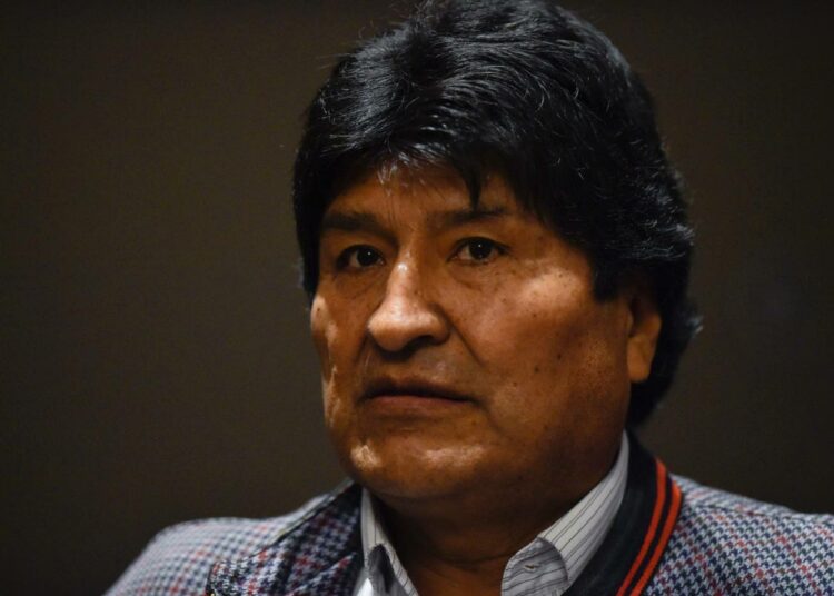 Evo Morales lehdistötilaisuudessa Mexico Cityssä viime viikolla.