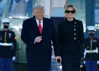 Donald ja Melania Trump ovat jättäneet Valkoisen talon.
