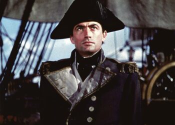 Kapteeni Horatio Hornblower on värikäs elokuva yrmeän miehekkään merikapteenin seikkailuista Napoleonin sotien aikaan. Kuvassa Gregory Peck.