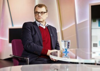 Pääministeri Juha Sipilä Ylen Ykkösaamussa 10. joulukuuta.