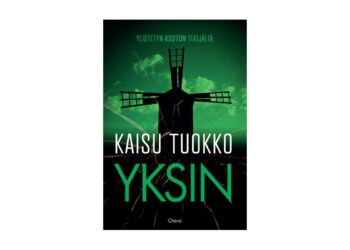 Kaisu Tuokon toisen dekkarin kansi henkii yliampuvasti kauhun tunnelmaa.