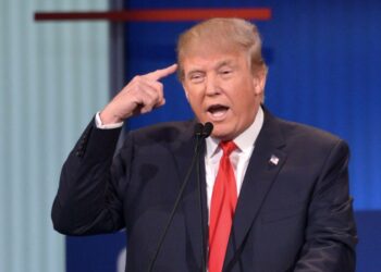 Donald Trump oli mukana republikaanien presidenttiehdokkaiden televisioväittelyssä torstaina.