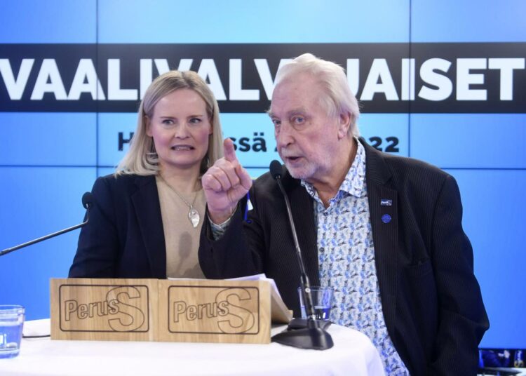 Perussuomalaisten vaali-illassa ei nyt jytkytetty.