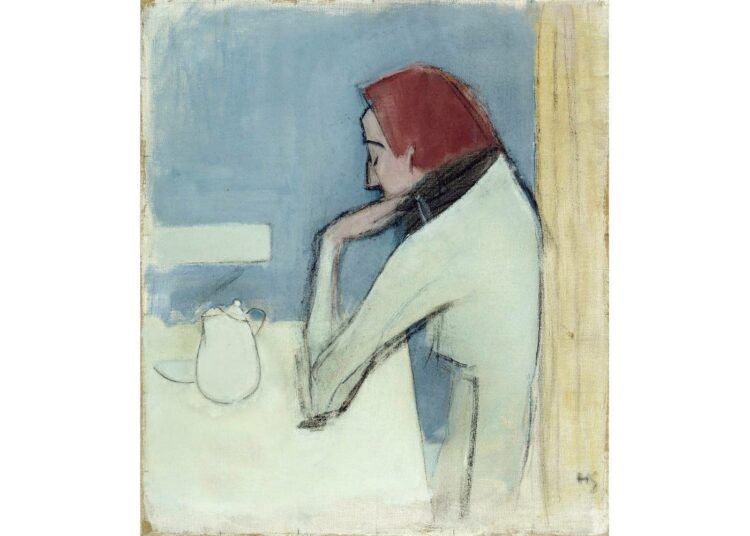 Helene Schjerfbeckin maalaus Kahvilassa on vuodelta 1940.