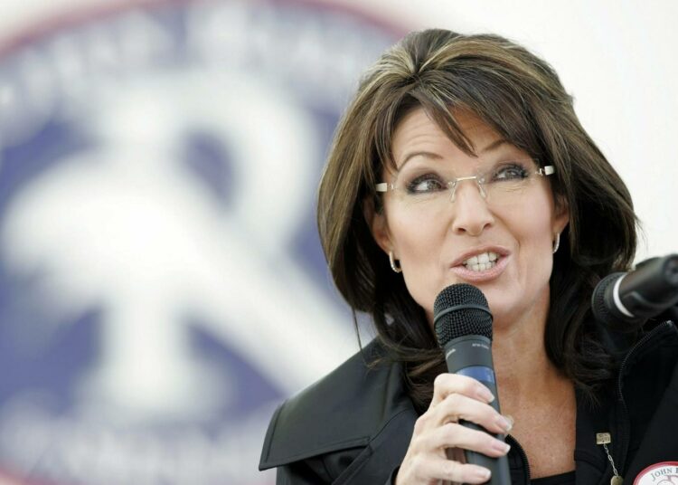 Sarah Palinin on vaikea asettaa sanojaan sopivasti.