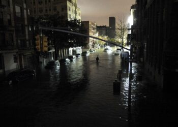 Suuri osa New Yorkista ei kohoa paljonkaan merenpinnan yläpuolelle.