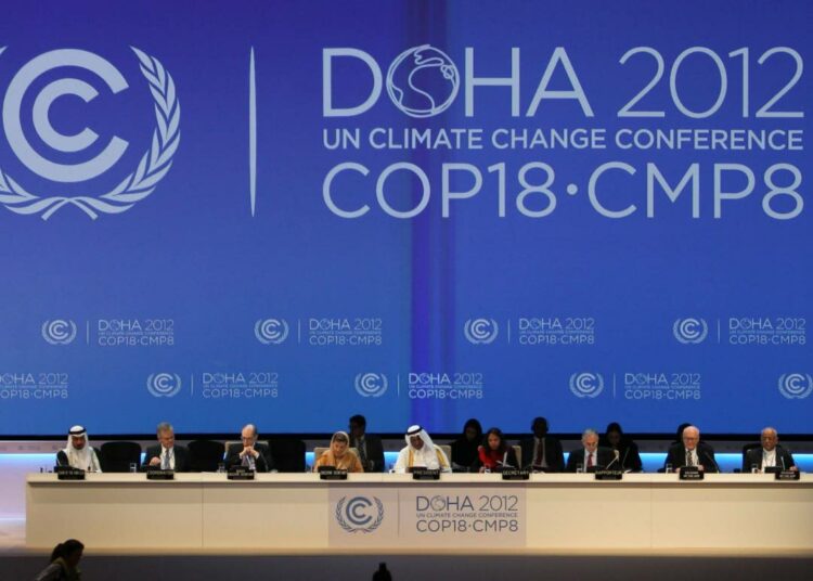 Kaksiviikkoinen ilmastokokous avattiin maanantaina Qatarin pääkaupungissa Dohassa.